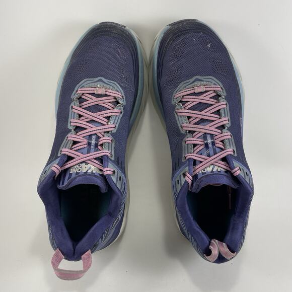 Hoka One One Bondi 6 Running Shoes Womens Size 9 Purple Athletic Sneaker - Picture 6 of 10